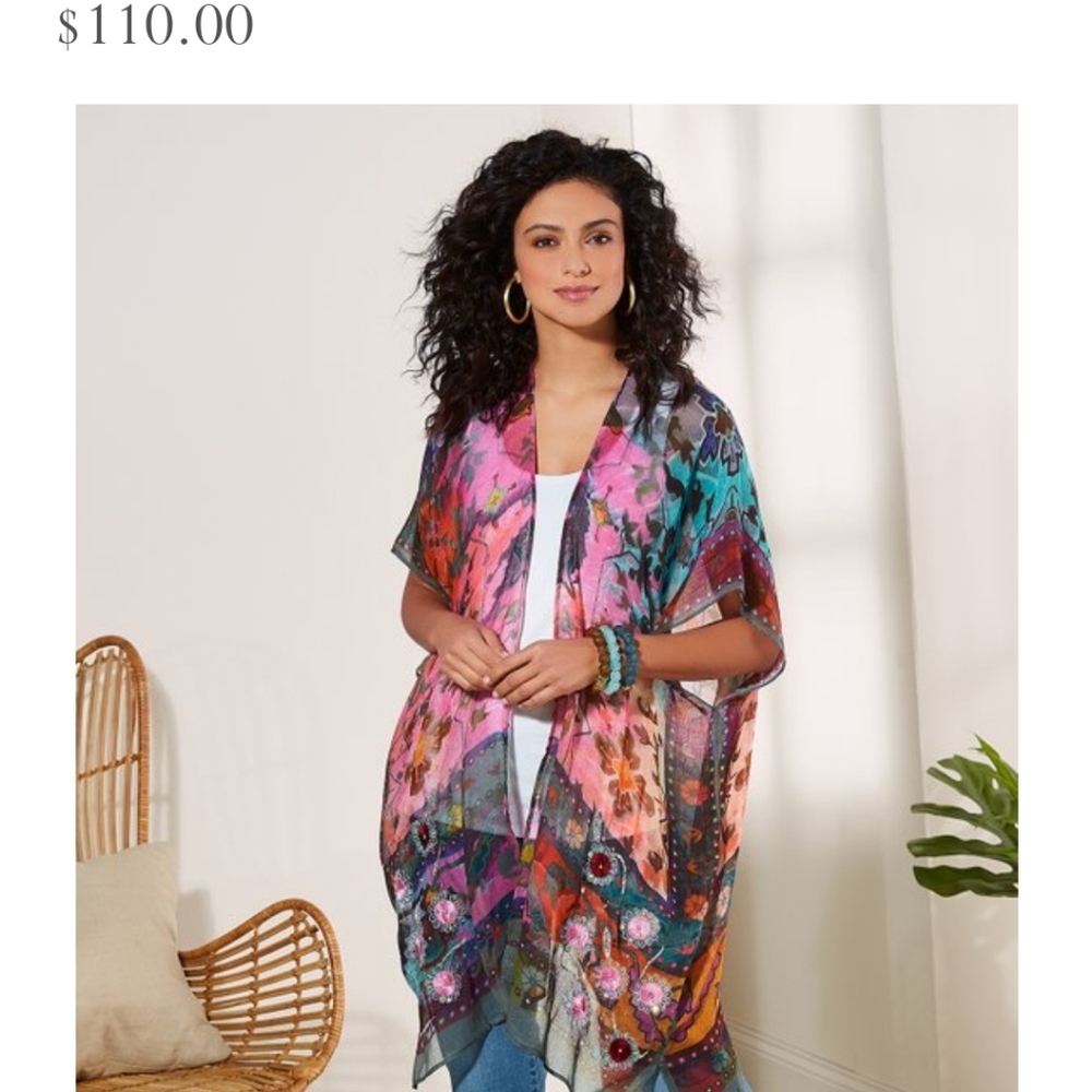 NWOT- Soft Surroundings Cabana Chic Topper